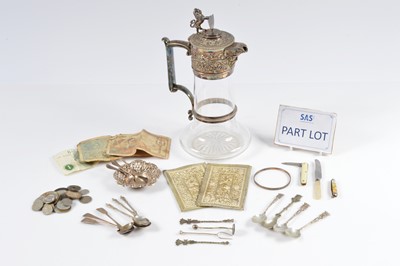 Lot 338 - A small group of silver and other items