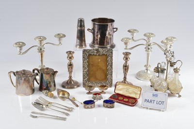 Lot 341 - A collection of silver and silver plate and more