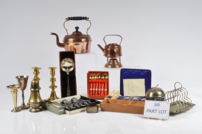 Lot 349 - A collection of silver and silver plate and more
