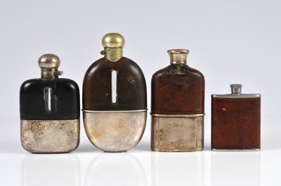 Lot 354 - Four hipflasks