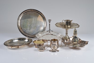 Lot 360 - A small group of silver plated items