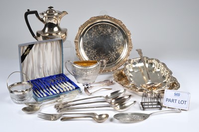 Lot 382 - A collection of silver & silver plate