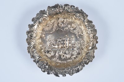 Lot 392 - An early Victorian Taylor & Perry silver castle top pin dish