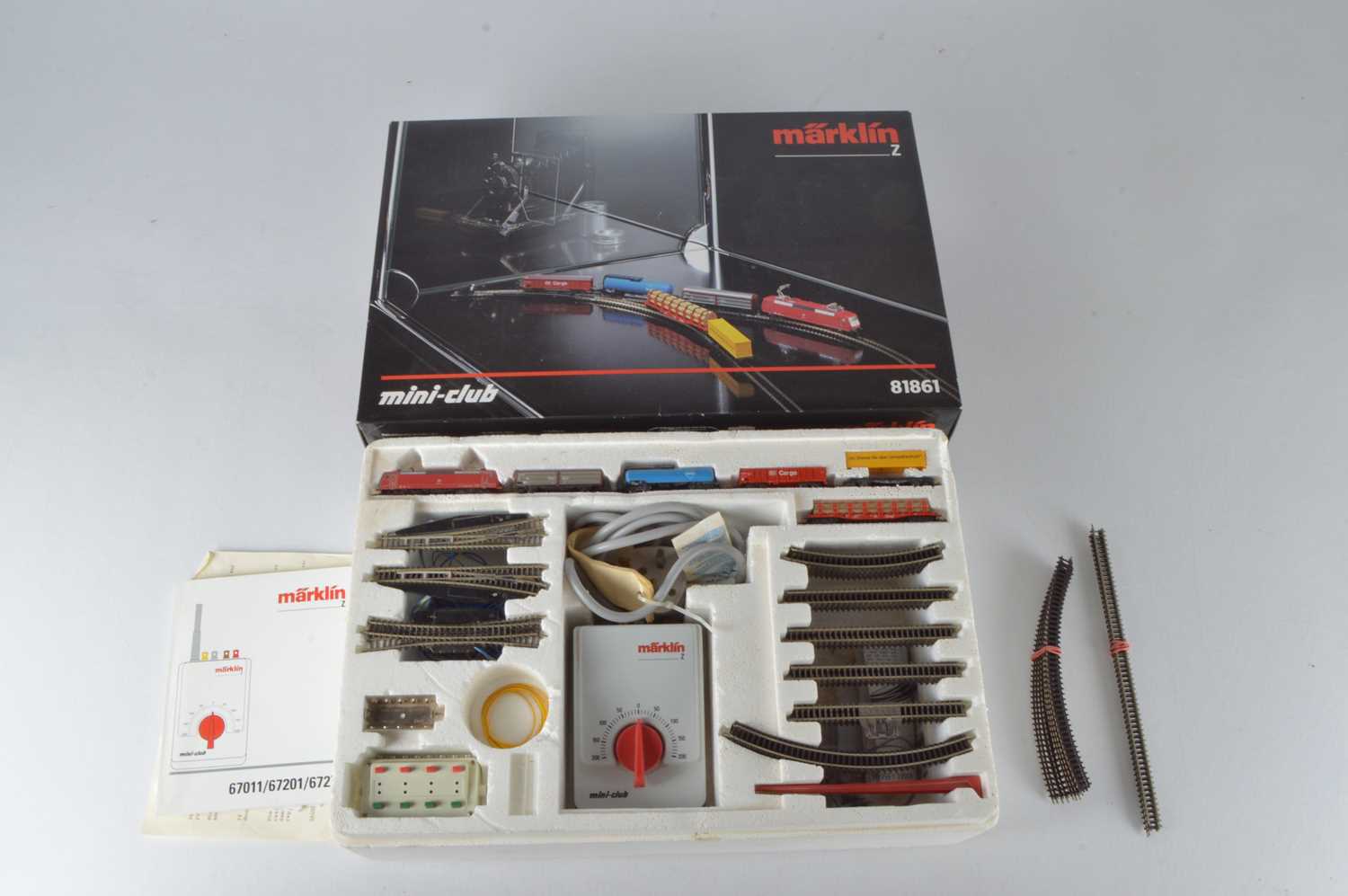 Lot 1 - Marklin Mini Club Z Gauge Electric Freight Set and Additional Track (Qty)