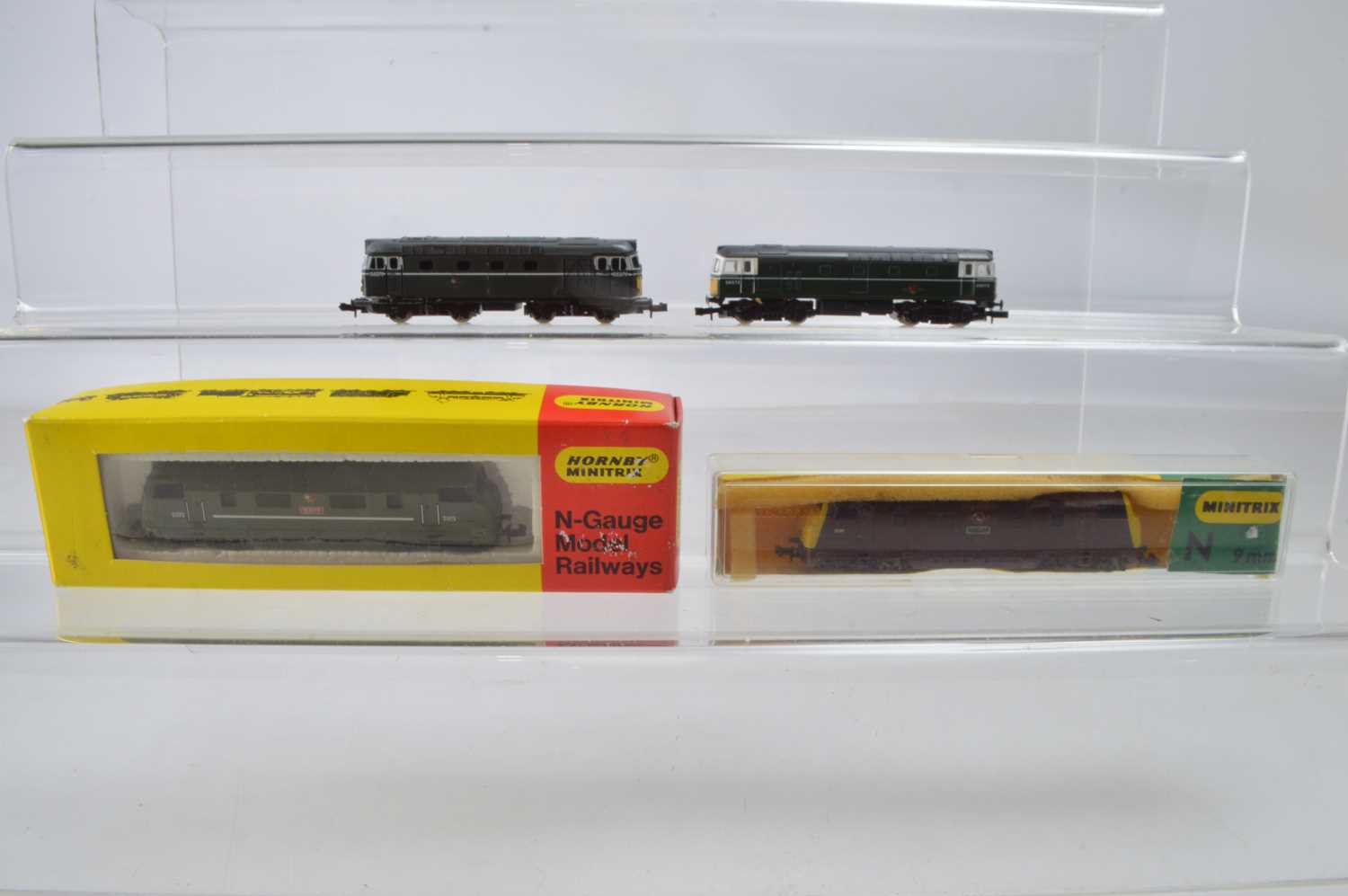Lot 31 - Hornby Minitrix and Graham Farish N Gauge BR Diesel Locomotives (4)