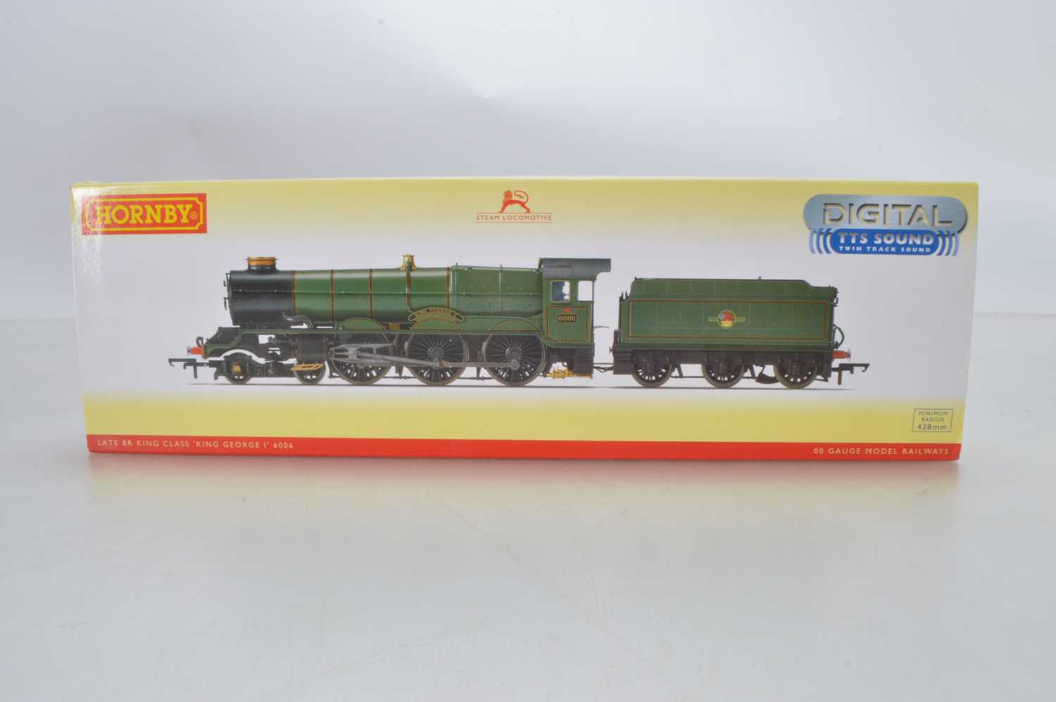 Lot 82 - Hornby (China) boxed 00 Gauge R3384TTS BR green late crest King Class 6006 'King George I' Locomotive and Tender with Twin Track Sound