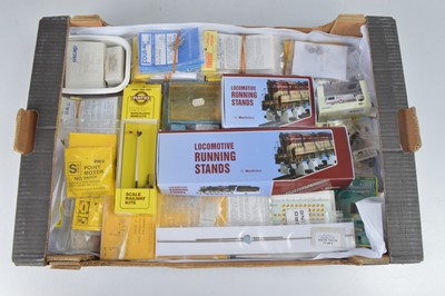 Lot 482 - 00 Gauge boxed Kitbuilding Accessories including motors, wheels buffers glazing transfers and other items by various makers (qty)