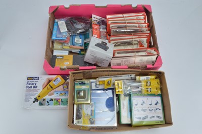 Lot 504 - Quantity of ex Shop Tools including Excel Sandbelts Master Tools Photo Etched parts Benders and other tools (qty)