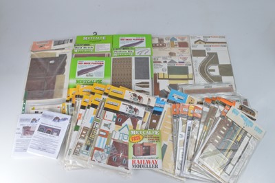 Lot 507 - Superquick Metcalfe Builder Plus and other makers 00 Gauge unused card kits and paper brick and paving sheets (90+)