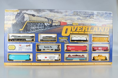 Lot 534 - American HO Gauge Bachmann Overland Steam Freight Train Set