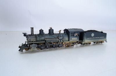 Lot 549 - Mountain Model Imports ON30 Narrow Gauge American D&RGW Class K-27 Steam Locomotive and Tender Custom Weathered by Gerald Styles of Firebox Models