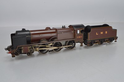 Lot 552 - Bassett Lowke O Gauge 4-6-0 Loco and Tender LMS Maroon -Royal Scot' No 6100