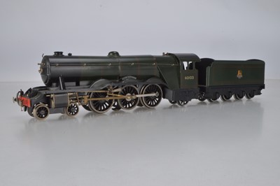 Lot 562 - Bassett Lowke O Gauge 4-6-2 Loco and Tender LNER 'Flying Scotsman' BR lined green
