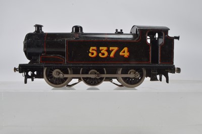 Lot 578 - Bassett Lowke O Gauge 0-6-0 tank locomotive, Black lined red, No 5374