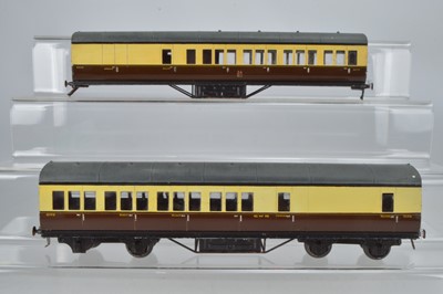 Lot 585 - Exley K5 O Gauge GWR All 3rd Brake together with an Exley K5 All 1st Brake (2)