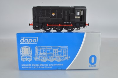 Lot 624 - Dapol O Gauge 7D-008-004  BR Black Early crest 0-6-0 Class 08 Diesel Shunter