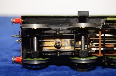 Lot 645 - A Martin Finney O Gauge Finescale kit LSWR T9 (London and South Western Railway) No 117 4-4-0 locomotive and tender accredited as built and painted by Chris Weston with Alan Harris Wheels