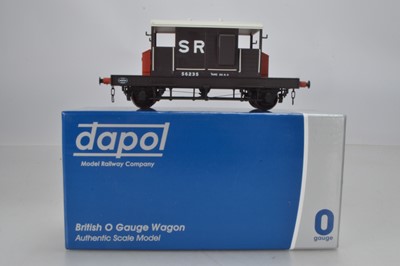 Lot 651 - Dapol Finescale O Gauge 7F-100-002 SR Brake Van in Brown/Red