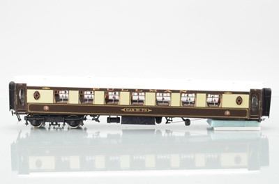 Lot 666 - Westdale / Kenard Models O Gauge Pullman car Parlour 3rd, No 73, with Kenard Models label to underside No 383