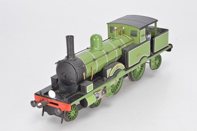 Lot 722 - WJVintage O Gauge WJV0000 LSWR Lined Adams Pea Green No 468 4-4-2Adams Radial Tank