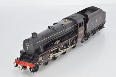 Lot 727 - ACE trains modern issue O Gauge E/19 LMS Satin Black 4-6-0 Loco and Tender Black Five  'Ayrshire Yeomanry' No 5156