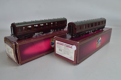 Lot 784 - MTH Electric Trains O Gauge LMS standard coaches (2 boxes)