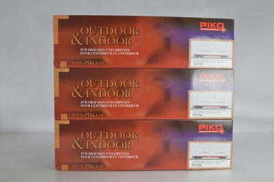 Lot 822 - PIKO G Gauge German Bogie Container Flat Trucks Containertragwagens (3)