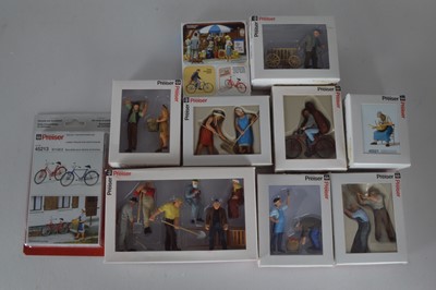 Lot 840 - Preiser G Scale Trackside Figures Continental Rural Farmers Villagers and Accessories (10 Packs)