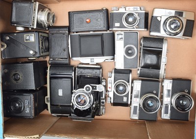 Lot 406 - A Tray of Folding-Box and Other Cameras