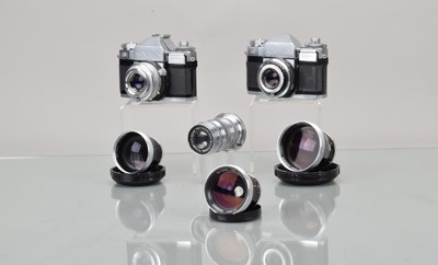 Lot 500 - Two Zeiss Ikon Contaflex SLR Cameras