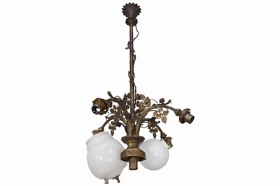 Lot 99 - A French Art Nouveau 5-Light Chandelier