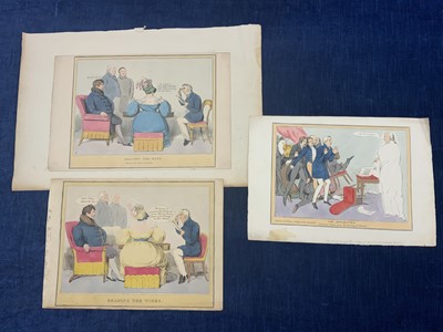 Lot 180 - Prints & Engravings - John Doyle (HB) (1797-1868) "Reading the News" (George IV and Duke of Wellington)