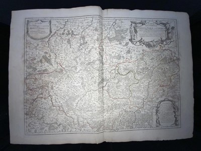 Lot 192 - Maps - 18th Century Guillaume De L'Isle (1675-1726) southern Belgium and northeast France "Carte des Comtez de Hainaut de Namur et de Cambresis"