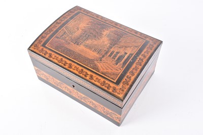 Lot 301 - A Tunbridge ware Coromandel Domed Box