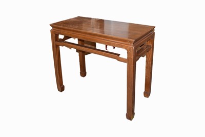 Lot 423 - A Chinese Huanghuali style Rectangular Table