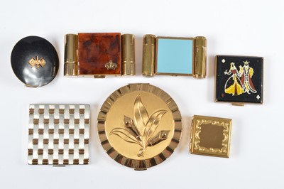 Lot 710 - American compacts including two Majestic triple vanity compacts