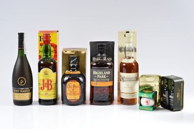 Lot 726 - A selection of four Scotch whiskies and others
