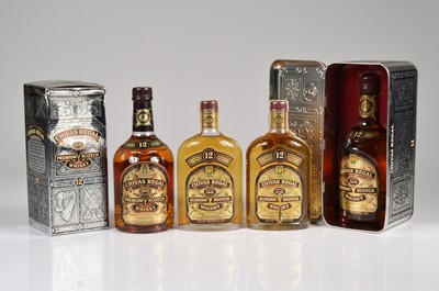 Lot 748 - Four bottles of Chivas Regal 12 year old Blended Scotch Whisky