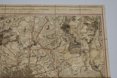 Lot 92 - A New Topographical Map of the Country in the Vicinity of London