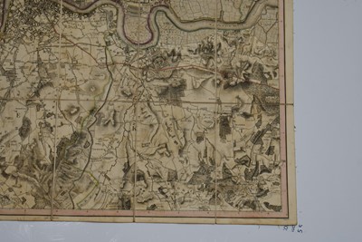 Lot 92 - A New Topographical Map of the Country in the Vicinity of London