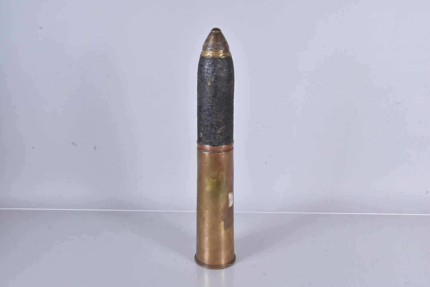 Lot 394 - An inert WWI 18lb shell