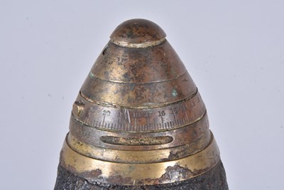 Lot 394 - An inert WWI 18lb shell