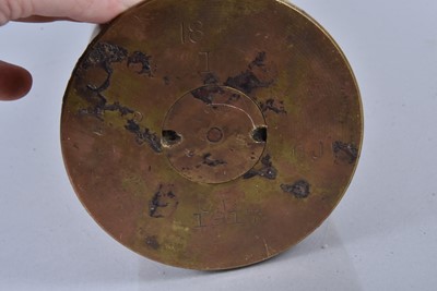 Lot 394 - An inert WWI 18lb shell