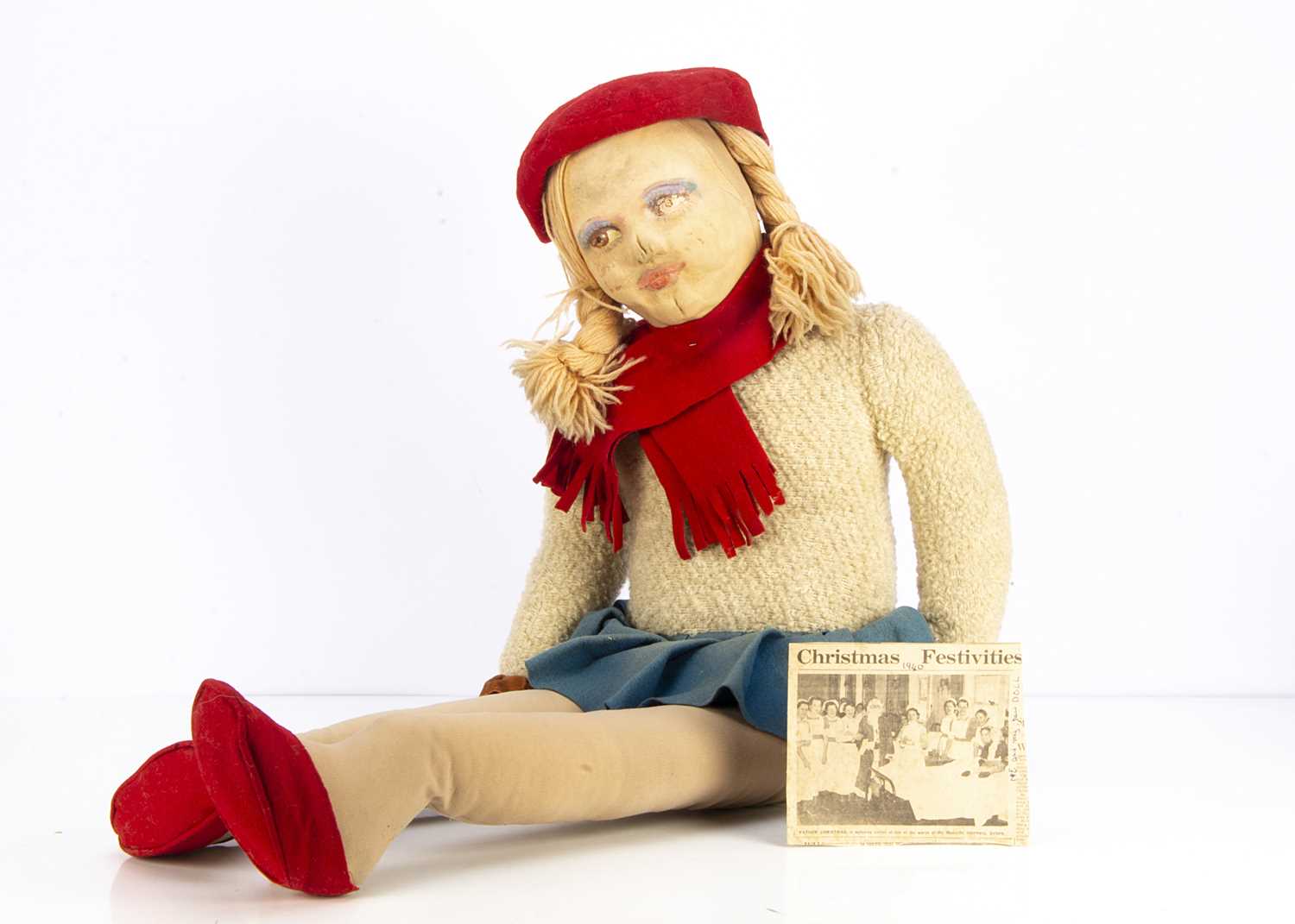 Lot 139 - A large Dean’s Rag Book Coronation cloth doll with provenance