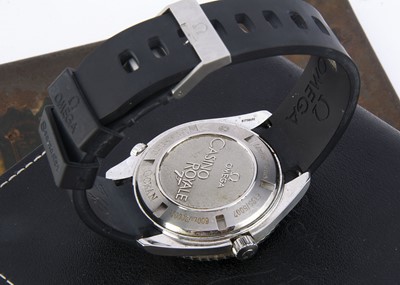 Lot 156 - A modern Limited Series Omega James Bond 007 Seamaster Master Co-Axial Chronometer automatic stainless steel wristwatch Full Set