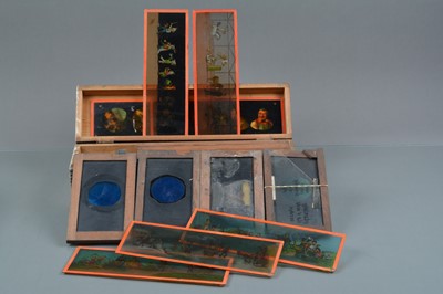 Lot 78 - Mahogany-Mounted Magic Lantern Slides