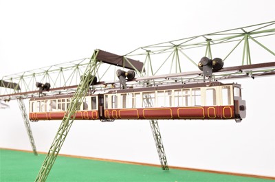 Lot 415 - Made Up HO Scale Model of the Wuppertal Schwebebahn Suspended Monorail by Lutz Hielscher of Germany