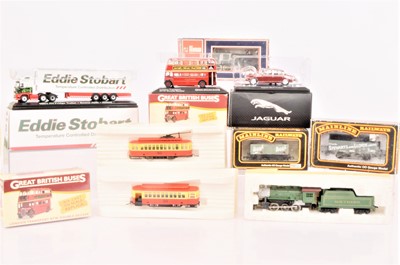 Lot 616 - Lima Tyco Steam 00  and HO gauge Locomotives with Mainline wagons Mehano Tram and assorted diecast vehicles (13)