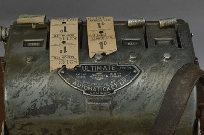 Lot 112 - Three 20th century bus ticket machines
