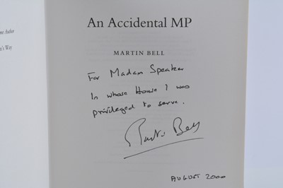 Lot 8 - A signed first edition An Accidental MP by Martin Bell
